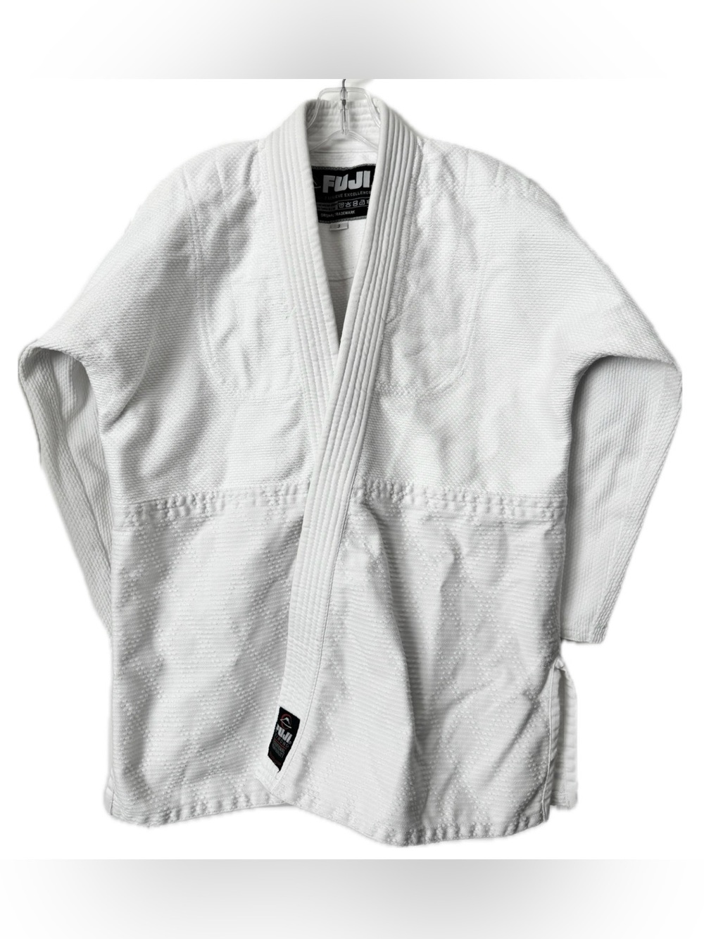 FUJI Jiu Jitsu Gi White Kimono BJJ Martial Arts Uniform Size 3 Unisex Jiu Jitsu